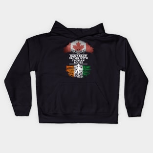 Canadian Grown With Ivorian Roots - Gift for Ivorian With Roots From Ivory Coast Kids Hoodie